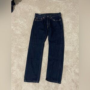 Levi's Dark Blue Straight Leg Jeans